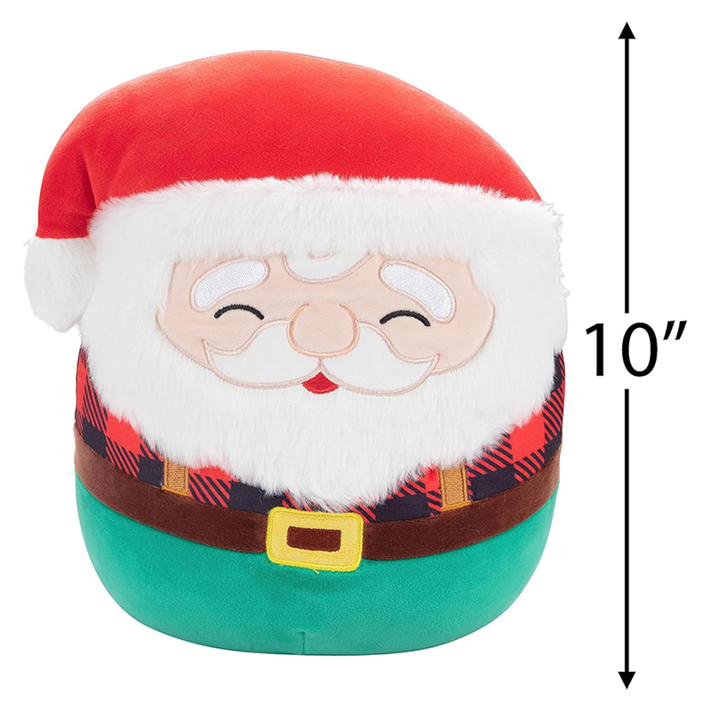 10" Santa Claus Christmas Plush Collectible Soft Squishy Holiday Stuffed Animal Toy