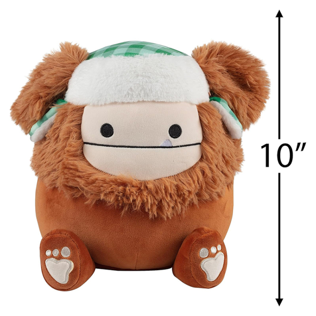 10"  Bigfoot with Hat Plush Collectible Soft Squishy Stuffed Animal Toy