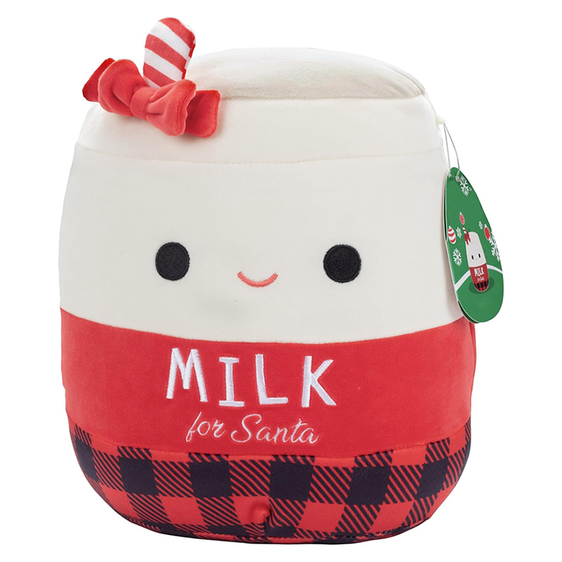 10" Milk for Santa Plush Collectible Soft Squishy Milk Stuffed Animal Toy