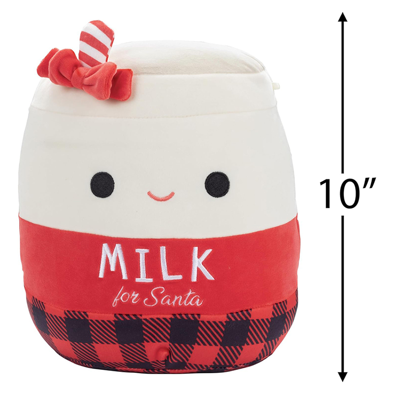 10" Milk for Santa Plush Collectible Soft Squishy Milk Stuffed Animal Toy