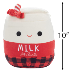 10" Milk for Santa Plush Collectible Soft Squishy Milk Stuffed Animal Toy