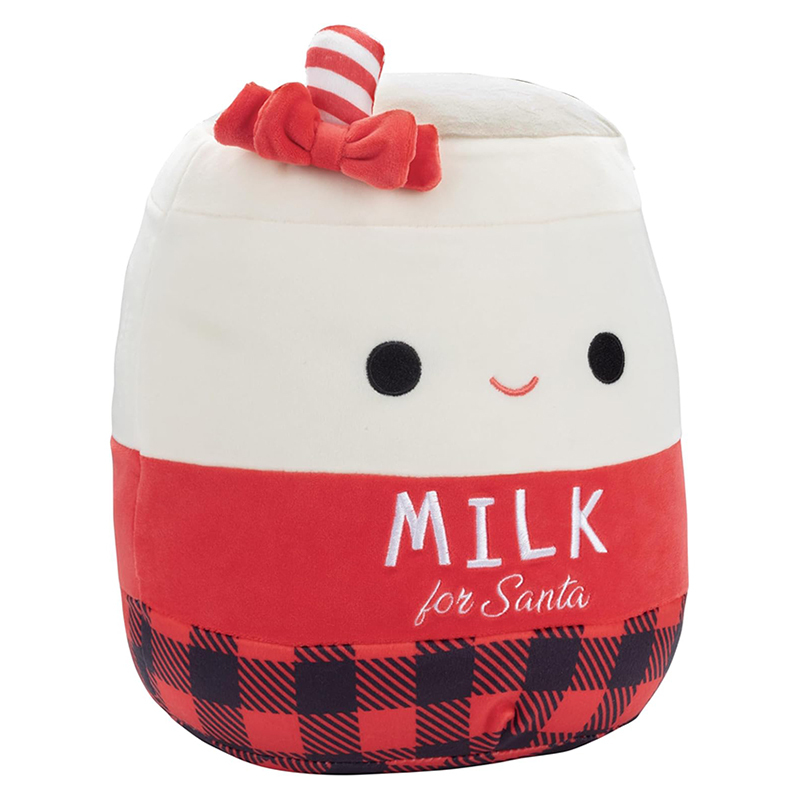 10" Milk for Santa Plush Collectible Soft Squishy Milk Stuffed Animal Toy