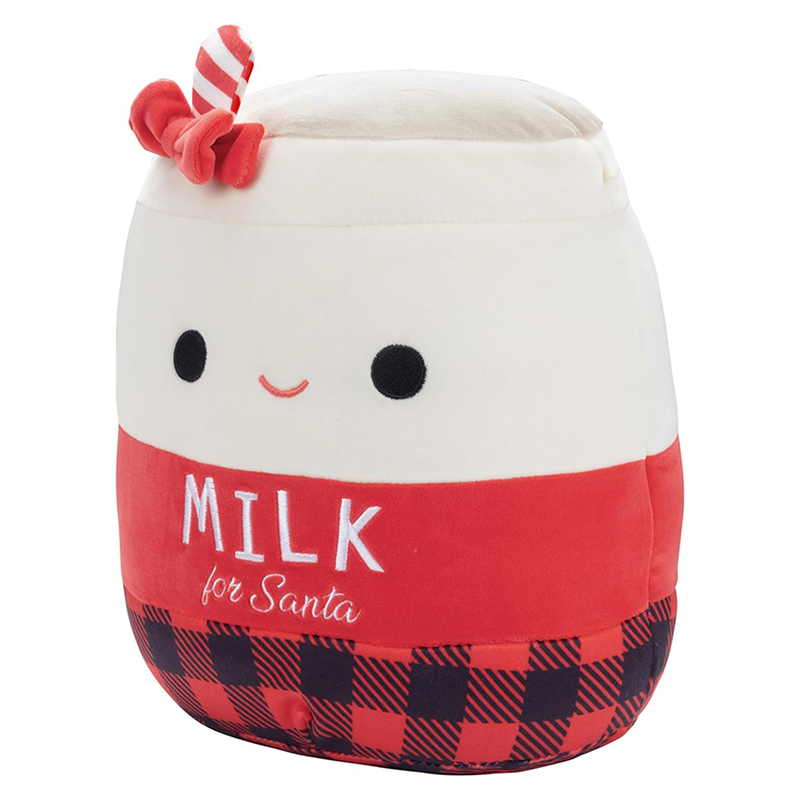 10" Milk for Santa Plush Collectible Soft Squishy Milk Stuffed Animal Toy