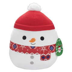 10" Snowman Winter Plush Collectible Soft Squishy Stuffed Animal Toy