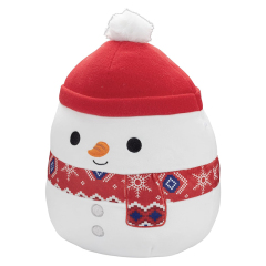 10" Snowman Winter Plush Collectible Soft Squishy Stuffed Animal Toy