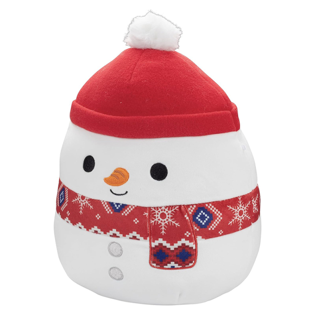 10" Snowman Winter Plush Collectible Soft Squishy Stuffed Animal Toy