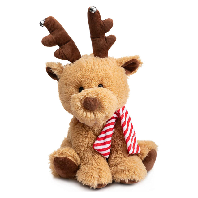 Animated Christmas Plush Reindeer Stuffed Animal Singing and Dancing Deer Toy for Kids