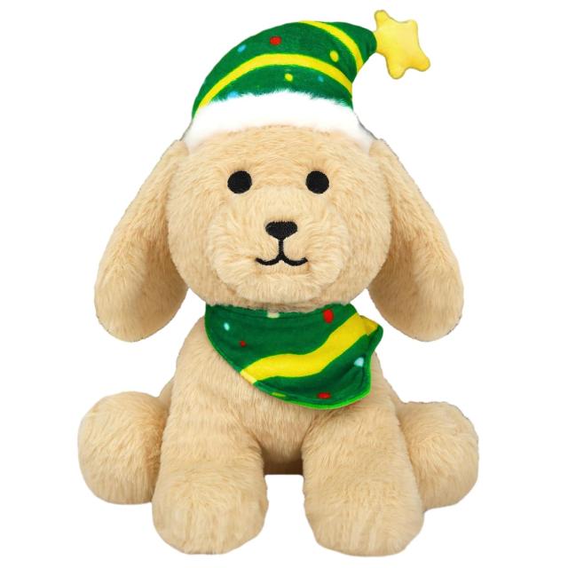 Christmas Stuffed Animal Cute Plush Dog Puppy Doll for Kids Boys Girls
