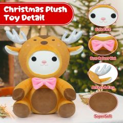 9in Christmas Cat Plush Xmas Cat Stuffed Animals Doll Toys