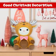 9in Christmas Cat Plush Xmas Cat Stuffed Animals Doll Toys