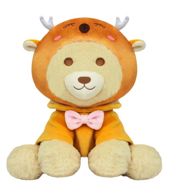 9in Christmas Plush Dog Reindeer Elk Plush Kawaii Stuffed Dog Doll Toy