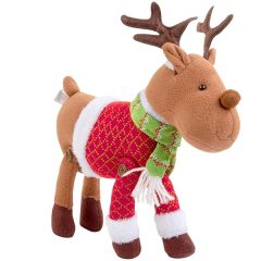 Reindeer Plush 12 Christmas Pet Stuffed Doll Cute Pet Deer Rudolph Toy