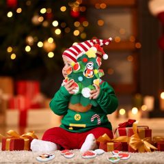 12 Pcs Christmas Tree Plush Set Christmas Tree Stuffed Plush Gifts Santa Claus Snowmen DIY Plush