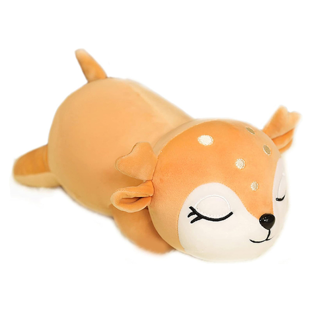 Plush Deer Stuffed Animals Toys Dolls Gifts for Kids Boys Girls 11 Inches (Laydown)