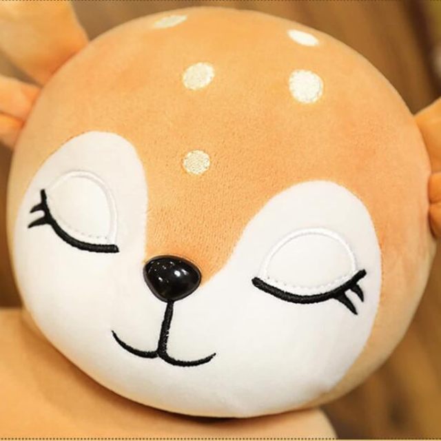 Plush Deer Stuffed Animals Toys Dolls Gifts for Kids Boys Girls 11 Inches (Laydown)