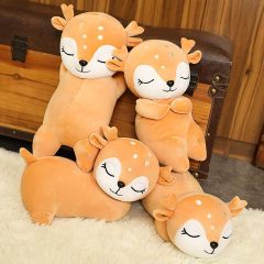 Plush Deer Stuffed Animals Toys Dolls Gifts for Kids Boys Girls 11 Inches (Laydown)