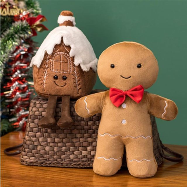 40cm Gingerbread Man Plush Toys Christmas Pillow Plush