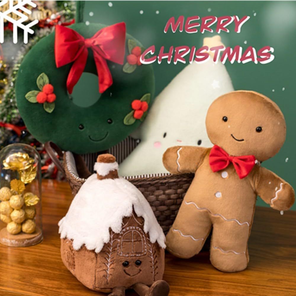 40cm Gingerbread Man Plush Toys Christmas Pillow Plush