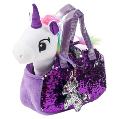 Plush Pet Set with Purse Unicorn Toys Stuffed Animal