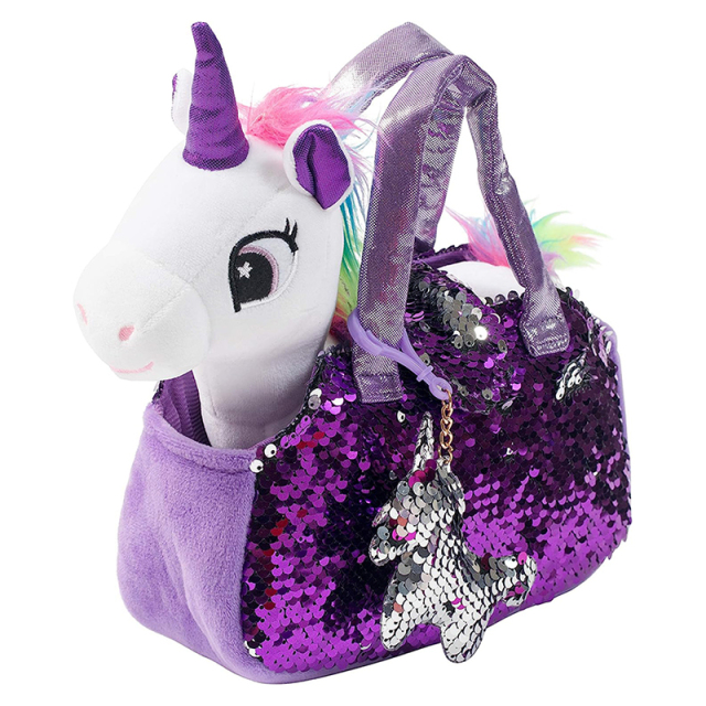 Plush Pet Set with Purse Unicorn Toys Stuffed Animal