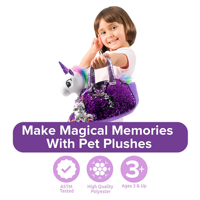 Plush Pet Set with Purse Unicorn Toys Stuffed Animal