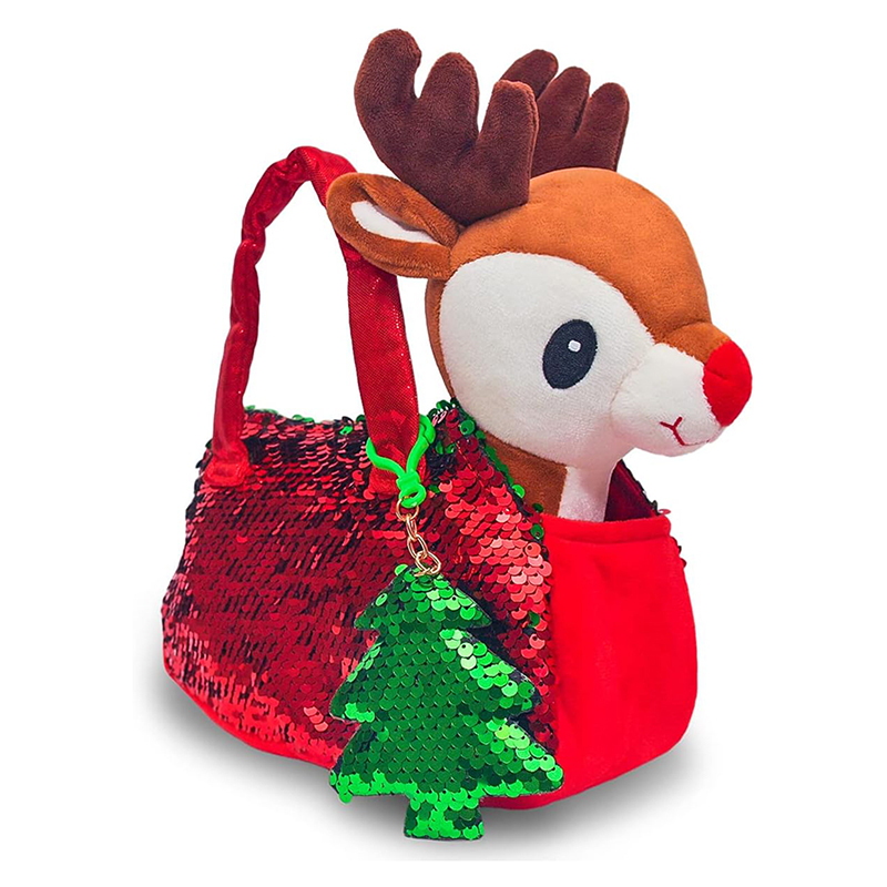 Reindeer Stuffed Animal Plush Pet Set Stuffed Toy with Purse
