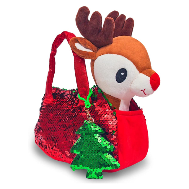 Reindeer Stuffed Animal Plush Pet Set Stuffed Toy with Purse