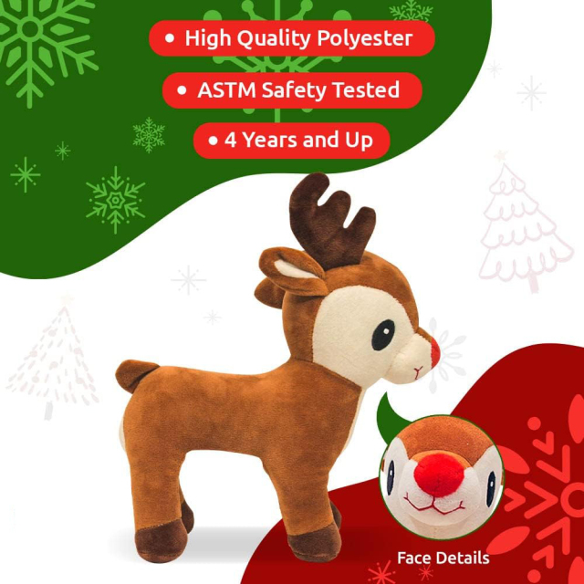 Reindeer Stuffed Animal Plush Pet Set Stuffed Toy with Purse