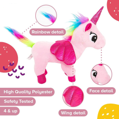 3 Piece Plush Unicorn Playset Cute Unicorn Stuffed Animals