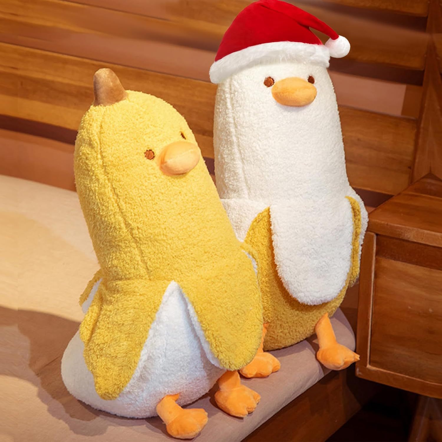 Banana Duck Plush Pillow Cute Plushie Christmas Stuffed Animal Toys