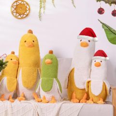 Banana Duck Plush Pillow Cute Plushie Christmas Stuffed Animal Toys
