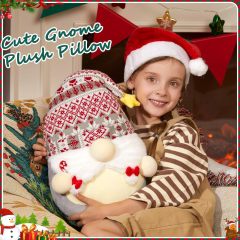 Christmas Gnome Soft Plush Pillow 12 Inches Xmas Gnome Stuffed Animal
