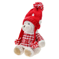 10 Inches Christmas Teddy Bear Stuffed Animal Plush Soft Toys Cuddly Dolls