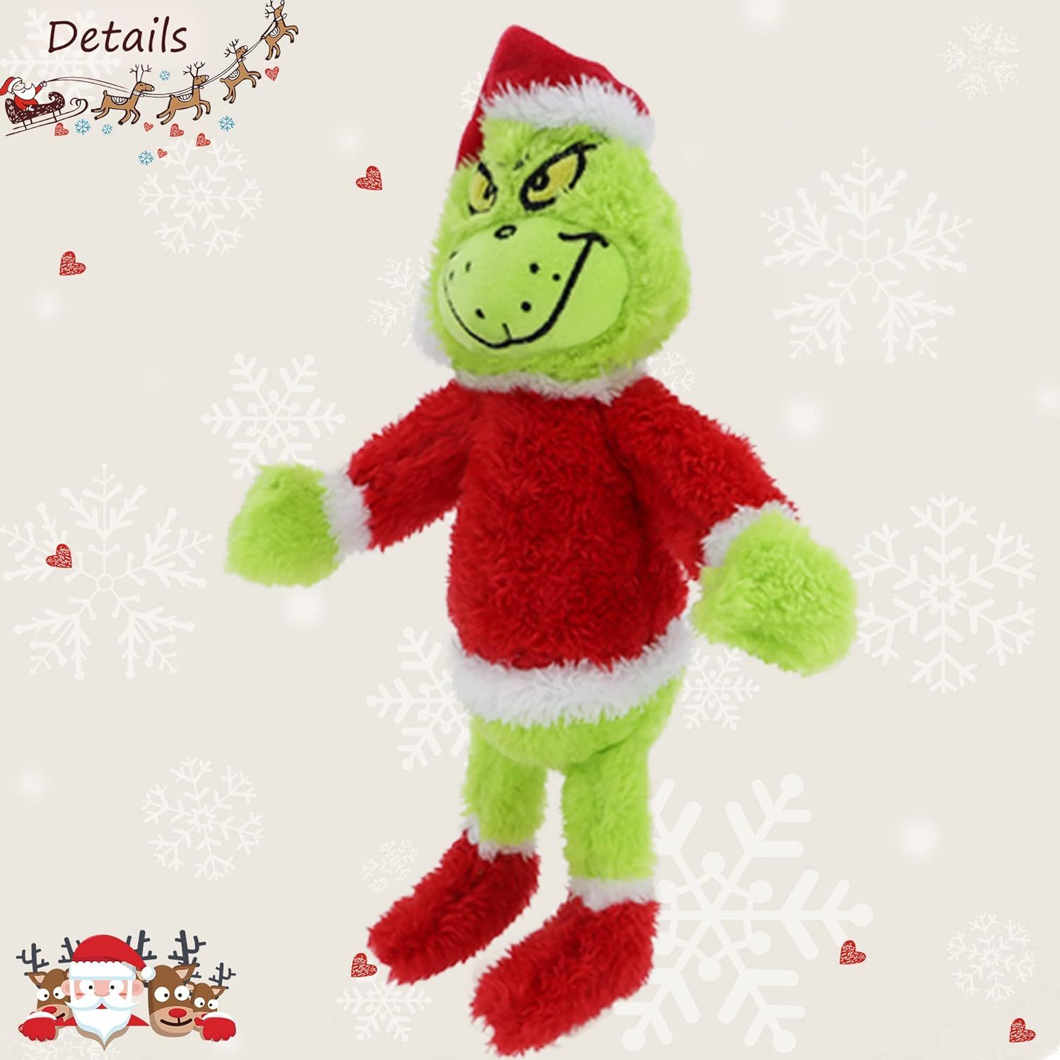 Christmas Green Monster Plush Toys Delightful Gift (Grinch)