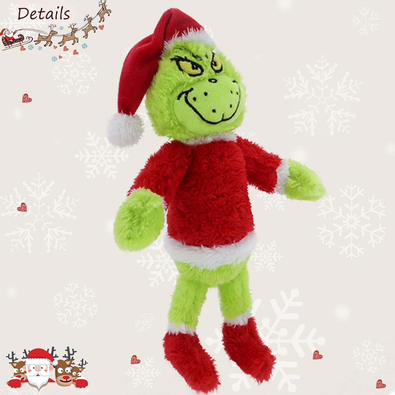 Christmas Green Monster Plush Toys Delightful Gift (Grinch)
