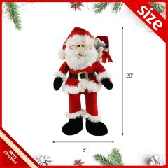 Singing Santa Claus Interactive Christmas Plush Toys with Music Electronic Animated Stuffed Animal