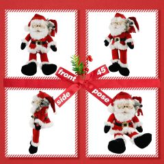 Singing Santa Claus Interactive Christmas Plush Toys with Music Electronic Animated Stuffed Animal