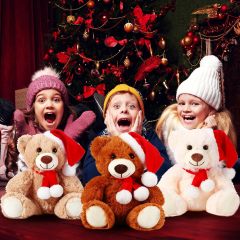 6 Pieces Bear Bulk Stuffed Animal Baby Shower Bear Plush Toys Soft Cute Bear Easter Graduation Gifts