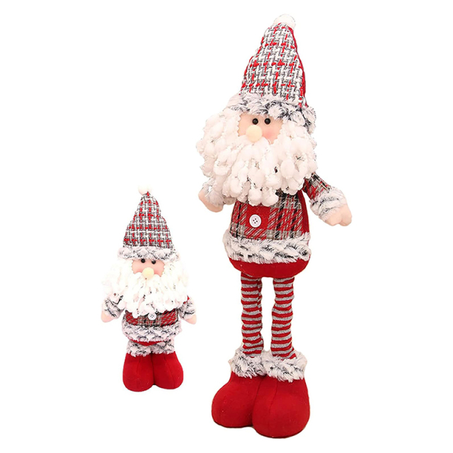Christmas Doll Santa Claus Snowman 22.0 inches Standing Stretchable Stuffed Toy
