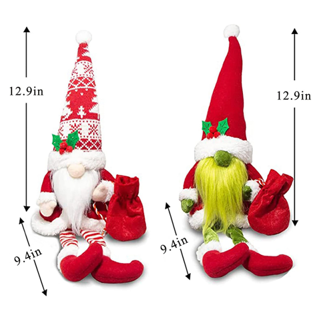 Christmas Gnomes Decorations Plush Gnome for Decor Holiday Party Gifts
