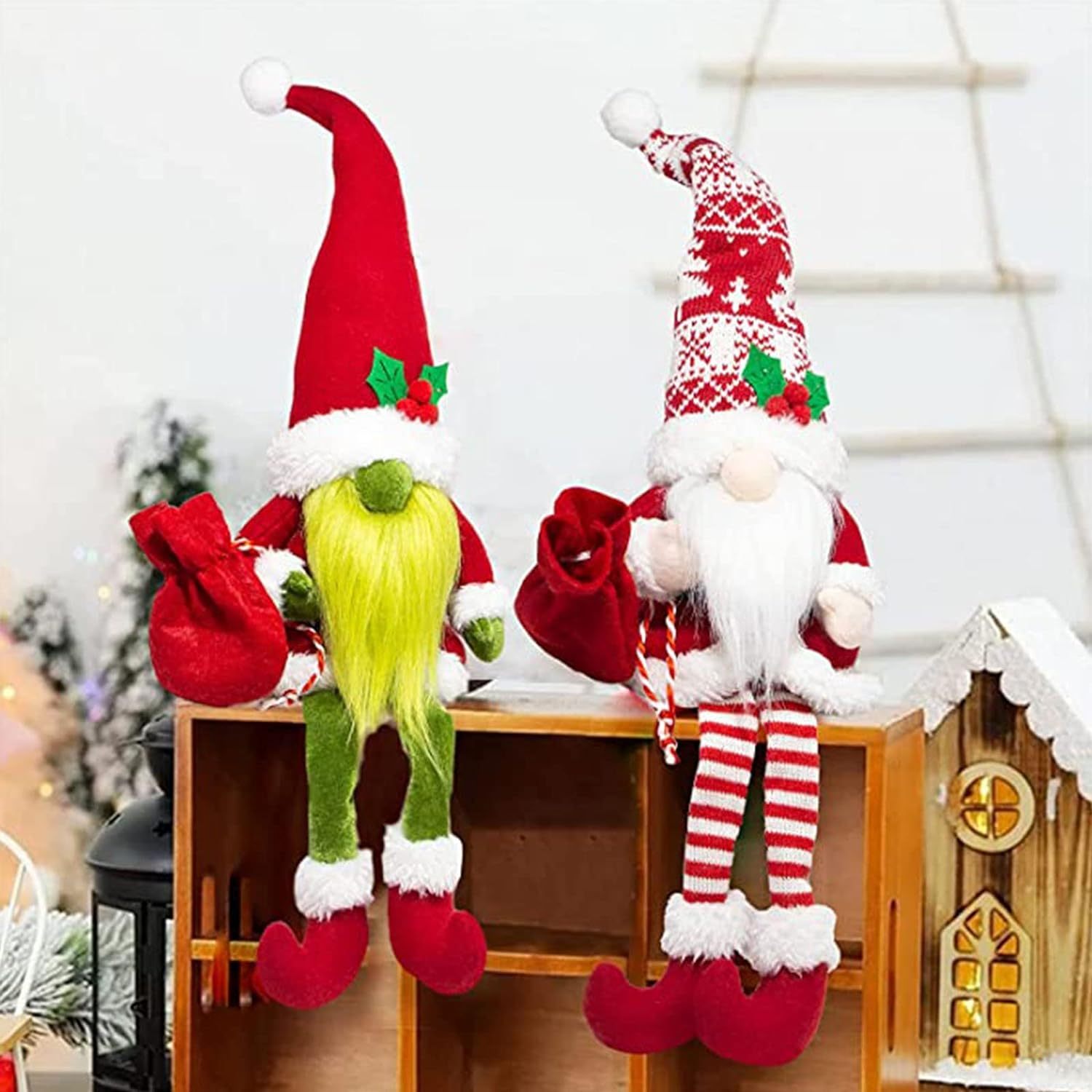Christmas Gnomes Decorations Plush Gnome for Decor Holiday Party Gifts