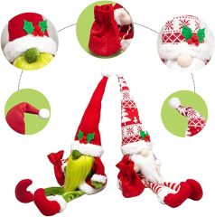 Christmas Gnomes Decorations Plush Gnome for Decor Holiday Party Gifts