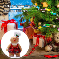 Christmas Gingerbread Stuffed Animal 12 Inch Gingerbread Man Shaped Pillow