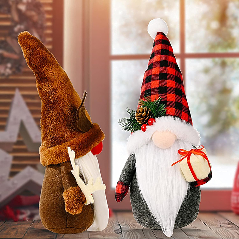 Handmade Christmas Gnomes Elf Decoration Ornaments Plush Gifts