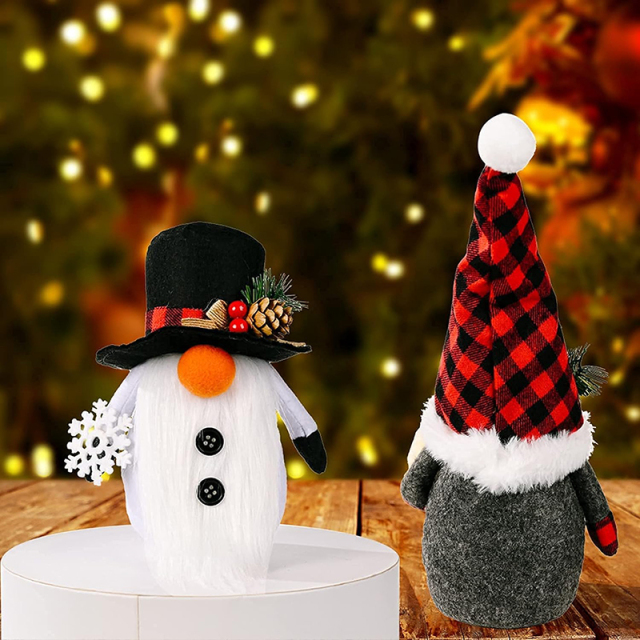 Handmade Christmas Gnomes Elf Decoration Ornaments Plush Gifts