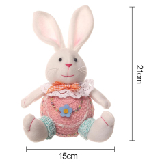 2 Pack of Easter Gnome Bunny Easter Decorations Handmade Plush Doll