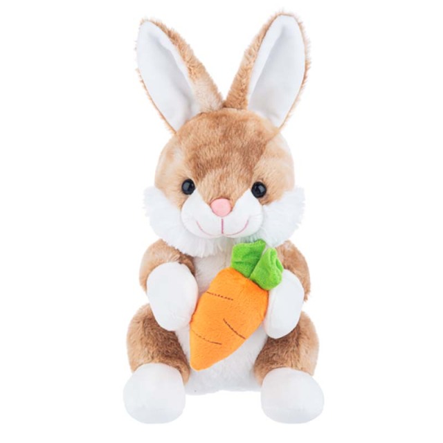 Tie-dye Stuffed Bunny Animal Rabbit Plush Toy with Carrot 2 pieces Set