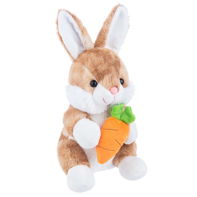 Tie-dye Stuffed Bunny Animal Rabbit Plush Toy with Carrot 2 pieces Set