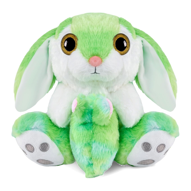 8.5" Easter Bunny Huggable Washable Stuffed Animal with Egg(Reversible)