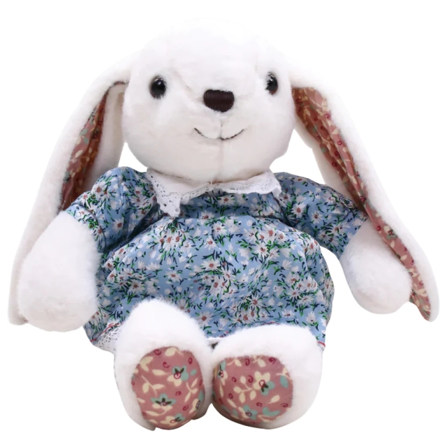 16" Easter Floral Bunny Stuffed Animal Plush Toys